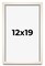 Minimalist White Picture Frame - UV Acrylic, Foam Board Backing, Hanging Hardware